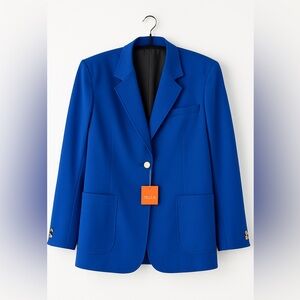 Vibrant Blazer with Notched Lapel